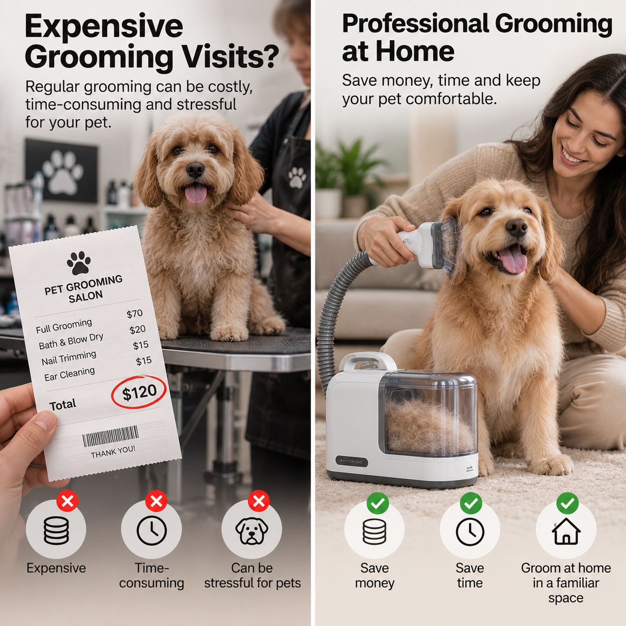 PAWLY™ Multifunctional Pet Hair Trimmer with Vacuum