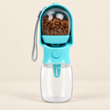 PAWLY leak-proof dog outdoor water bottle with drinking trough